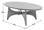 Habitat Mid Century Round Coffee Table - Black ( B Grade 26391 )