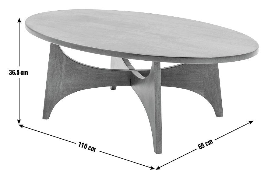 Habitat Mid Century Round Coffee Table - Black ( B Grade 26391 )