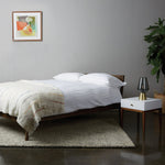 Tatsuma Kingsize Wooden Bed Frame - Walnut | Elegant Home Atmospher