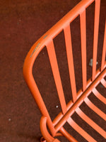 Indu 2 Seater Metal Garden Bench - Red (S)