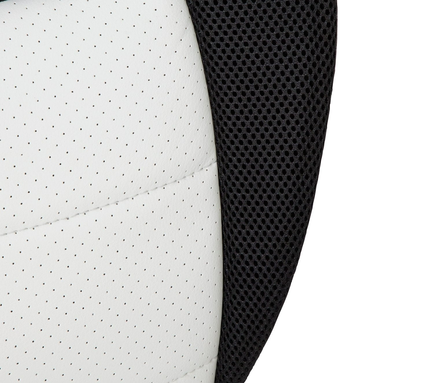 Faux Leather Mid Back Gaming Chair -White & Black | Workspace Coolness Quality