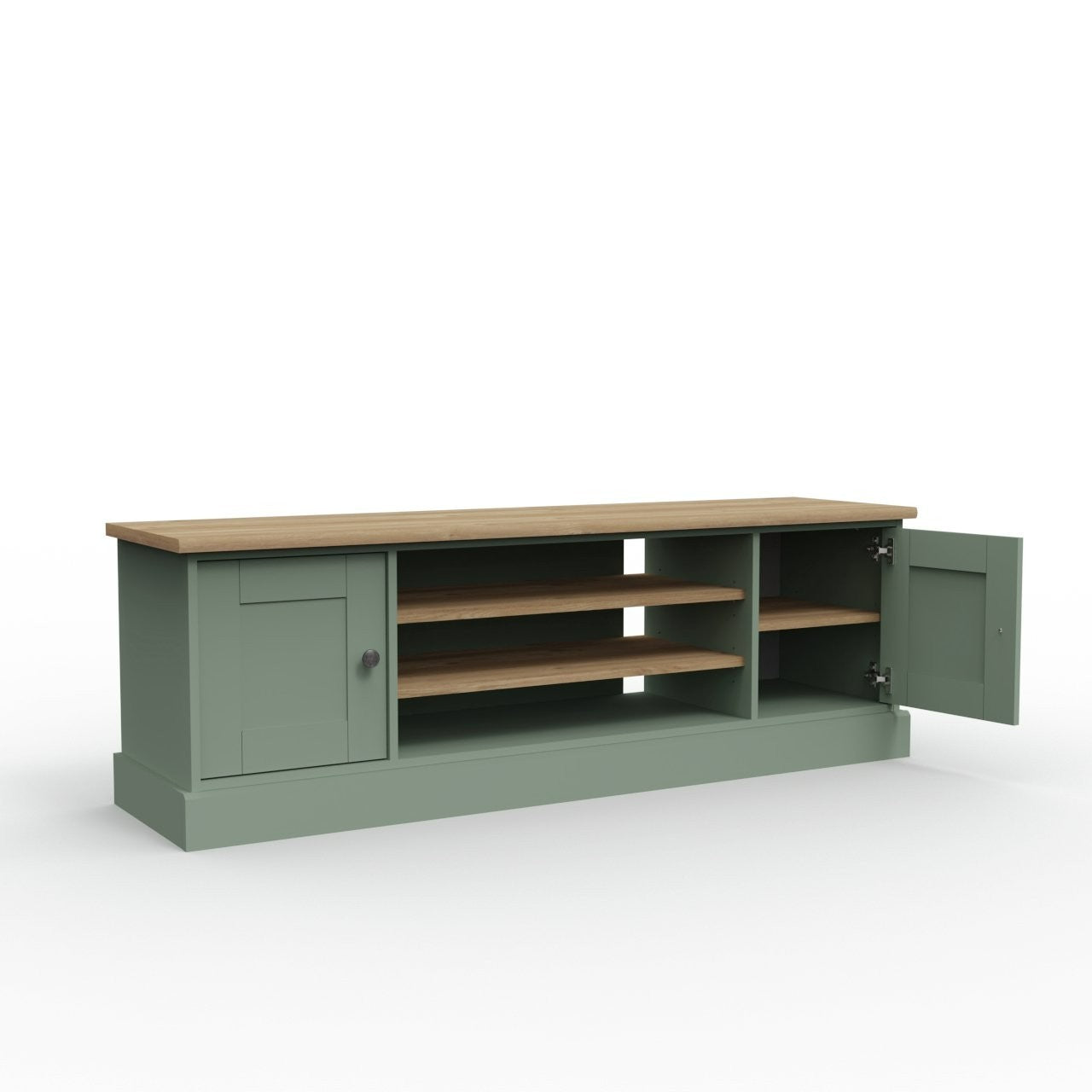 Home Winchester 2 Door TV Unit - Reed Green (B Grade)