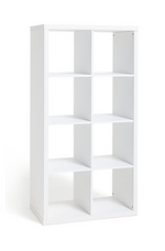 Habitat Squares Plus 8 Cube Storage Unit - White | Modular Organizer Living Room