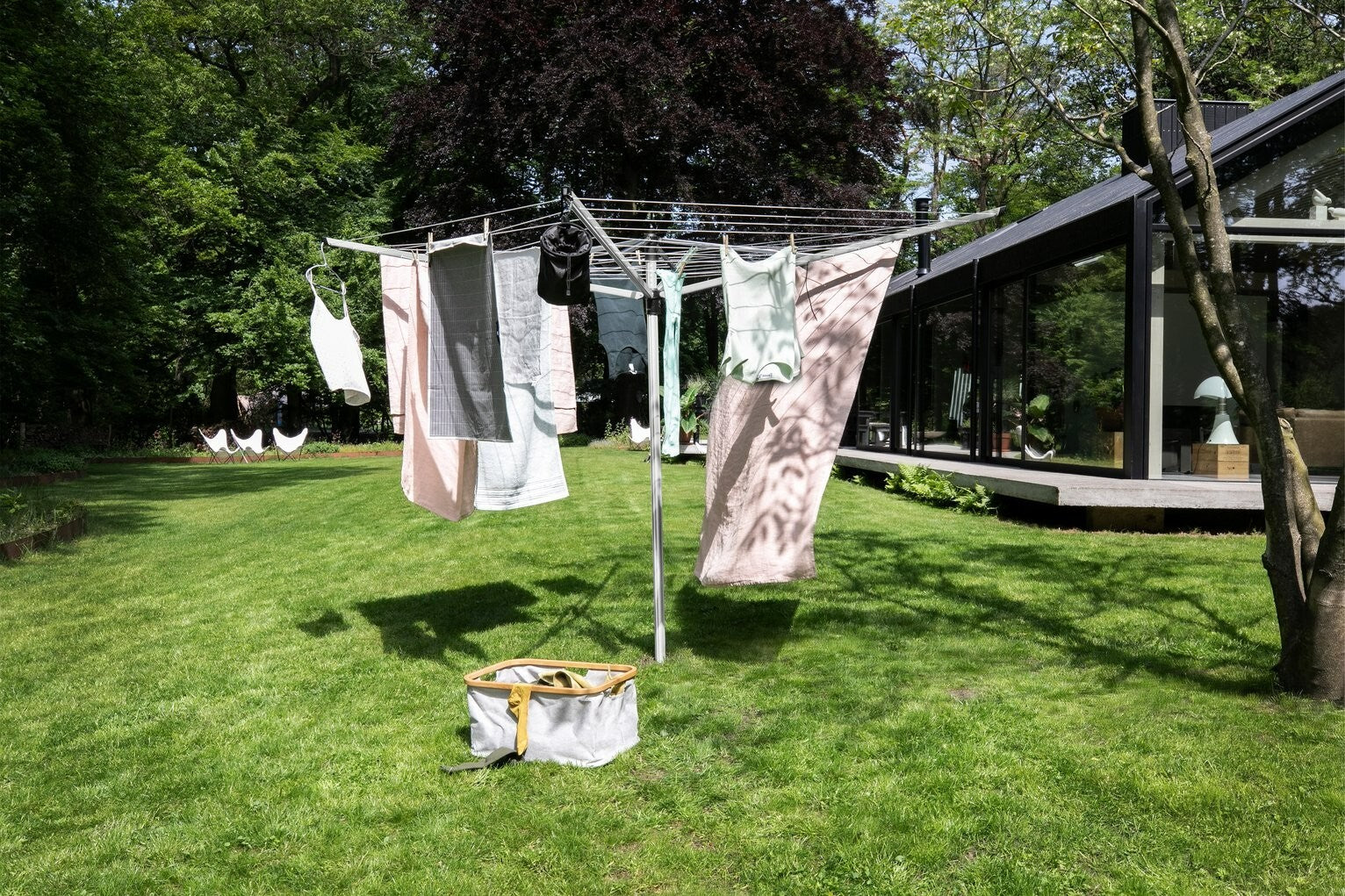 Brabantia 50m Lift-O-Matic Washing Line with Ground Spike