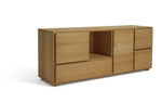 Block 1 Drawer Oak Sideboard - Natural | Block Collection Wooden Cabinet