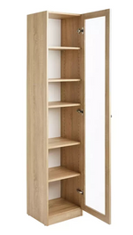 Carla 1 Door Display Cabinet - Oak (B Grade)