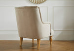 Birlea Padstow Fabric Accent Chair - Wheat |Elegant button back occasional chair