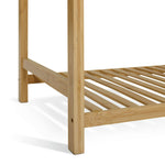 Cullen Double Bamboo Open Wardrobe - Oak