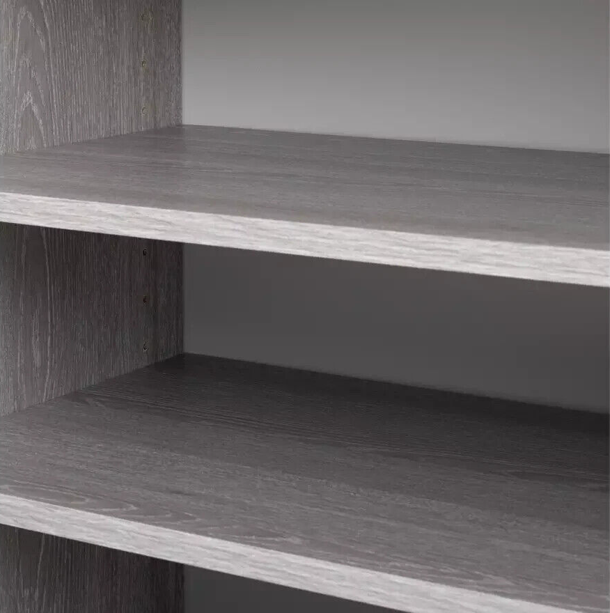Venetia 2 Door Shoe Storage Cabinet - Grey & Oak