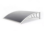 Greenhurst 1.2m Tinted Door Canopy - White