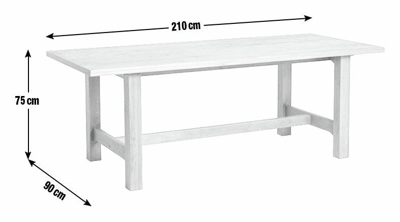 Denver Solid Wood 8 Seater Refectory Table - Pine | Large Family Dining