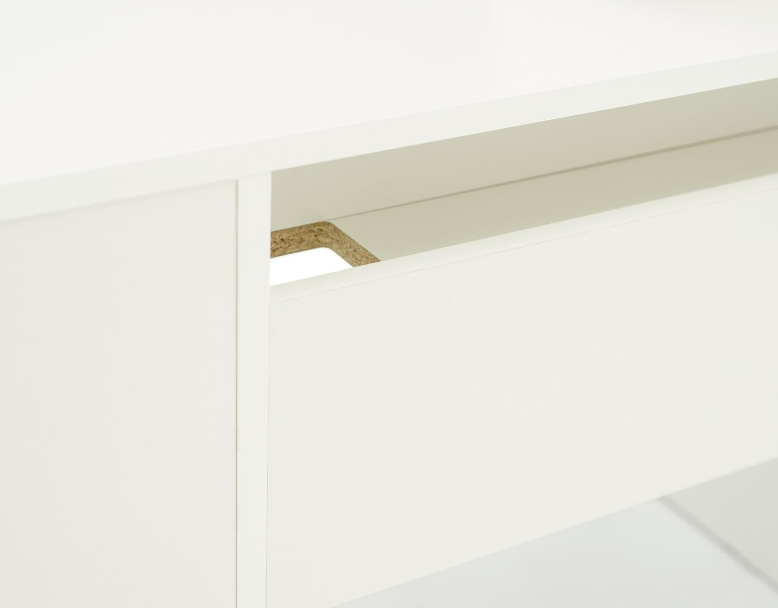 Home Pepper 2 Drawer Pedestal Office Desk - White ( B Grade )