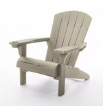 Keter Alpine Adirondack Chair - Silver Sage | Outdoor Garden Patio Chair