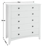 Habitat Minato 5 Drawer Chest - White
