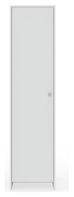 Home Seville 1 Door Wardrobe - White | White Bedroom Storage Single Door Unit