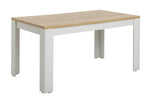 Preston Extending Dining Table - Grey & Oak | Two-tone table,extension mechanism
