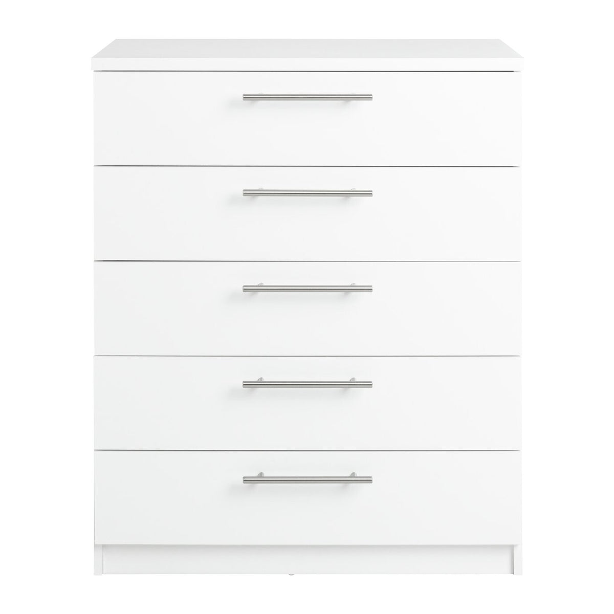 Home Brisbane 5 Drawer Chest White (B GRADE 1034)