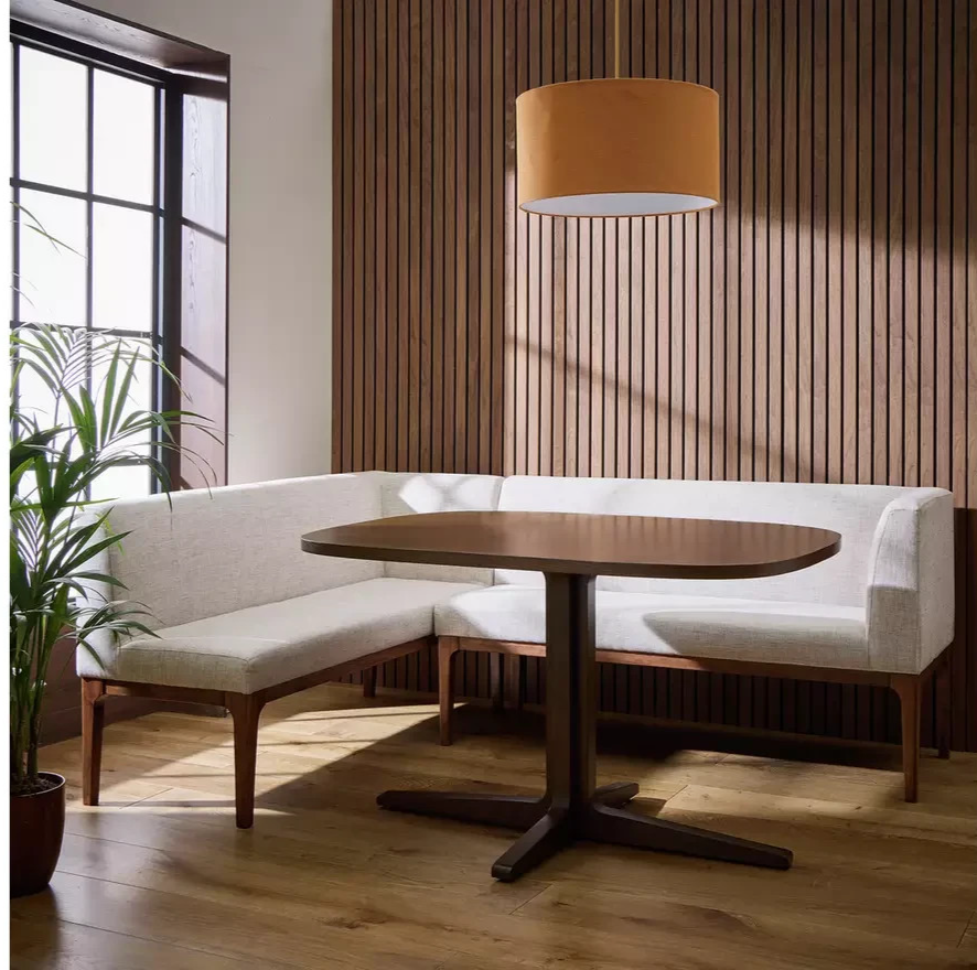 Loxley Corner Dining Set Walnut ( Only with 1 Bench )