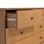 Kirk 6 Drawer Chest - Walnut | Rich Wood Aesthetic