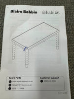 Blaire Bobbin Coffee Table - Navy (B Grade)