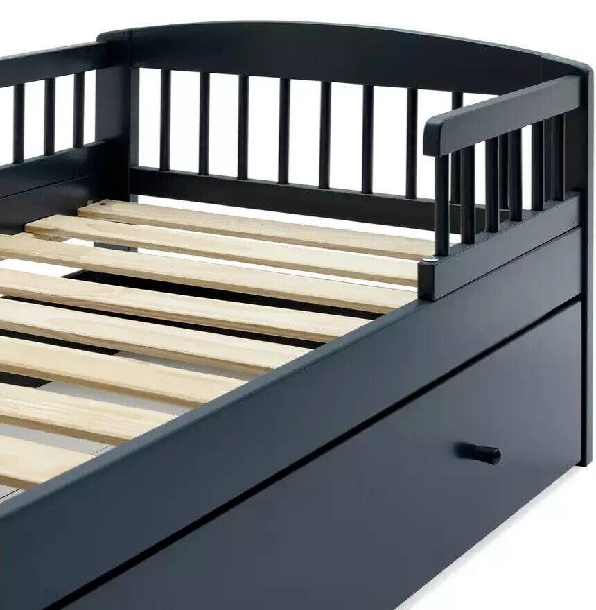 Jesse Toddler Bed With Drawer - Ink Blue
