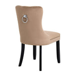Home Princess Velvet Dining Chair - Taupe | Elegant Mealtime Seating