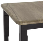 Bolitzo Bar Set & 2 Stools - Oak & Black