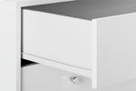 Malibu 4 Drawer Wide Chest - White
