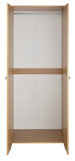 Home Seville 2 Door Wardrobe Oak Effect | Clothes Storage Cabinet for Bedroom