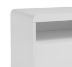 Home Sleigh 2 Door 1 Drawer TV Unit - White Gloss ( B Grade )