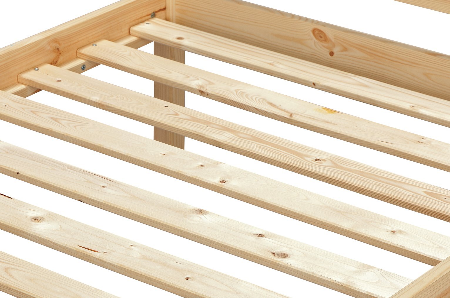 Home Kaycie Single Bed Frame Pine | Sturdy Bedroom Furniture Base with Mattress