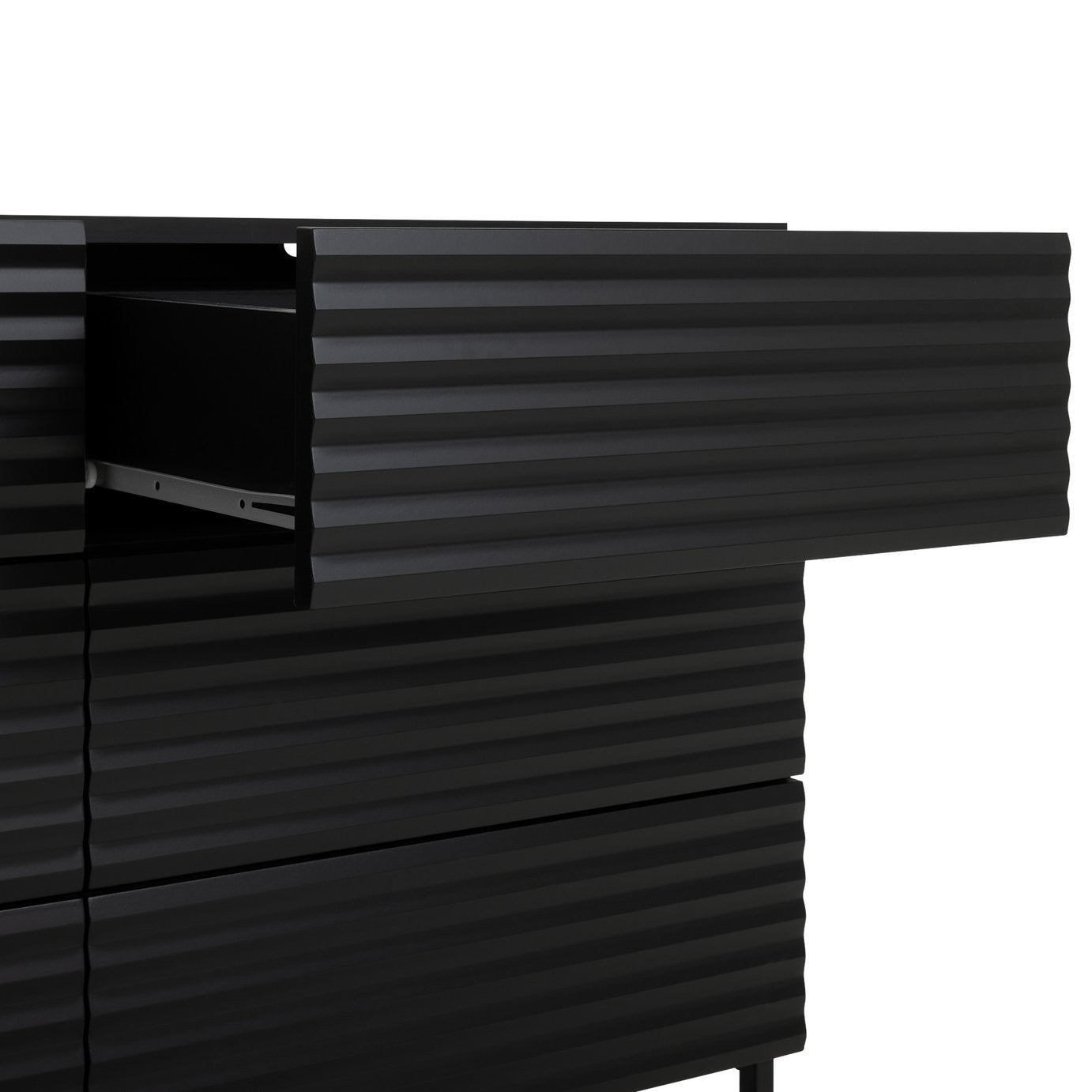 Cairo 6 Drawer Chest - Black | Stylish Modern Accent
