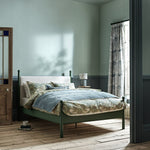 x Morris & Co. Kingsize Bed Frame - Green | Elegant Upholstered Comfort