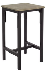 Bolitzo Bar Set & 2 Stools - Oak & Black