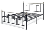Yani Double Metal Bed Frame - Black - With Double 1000 Pocket Sprung Mattress