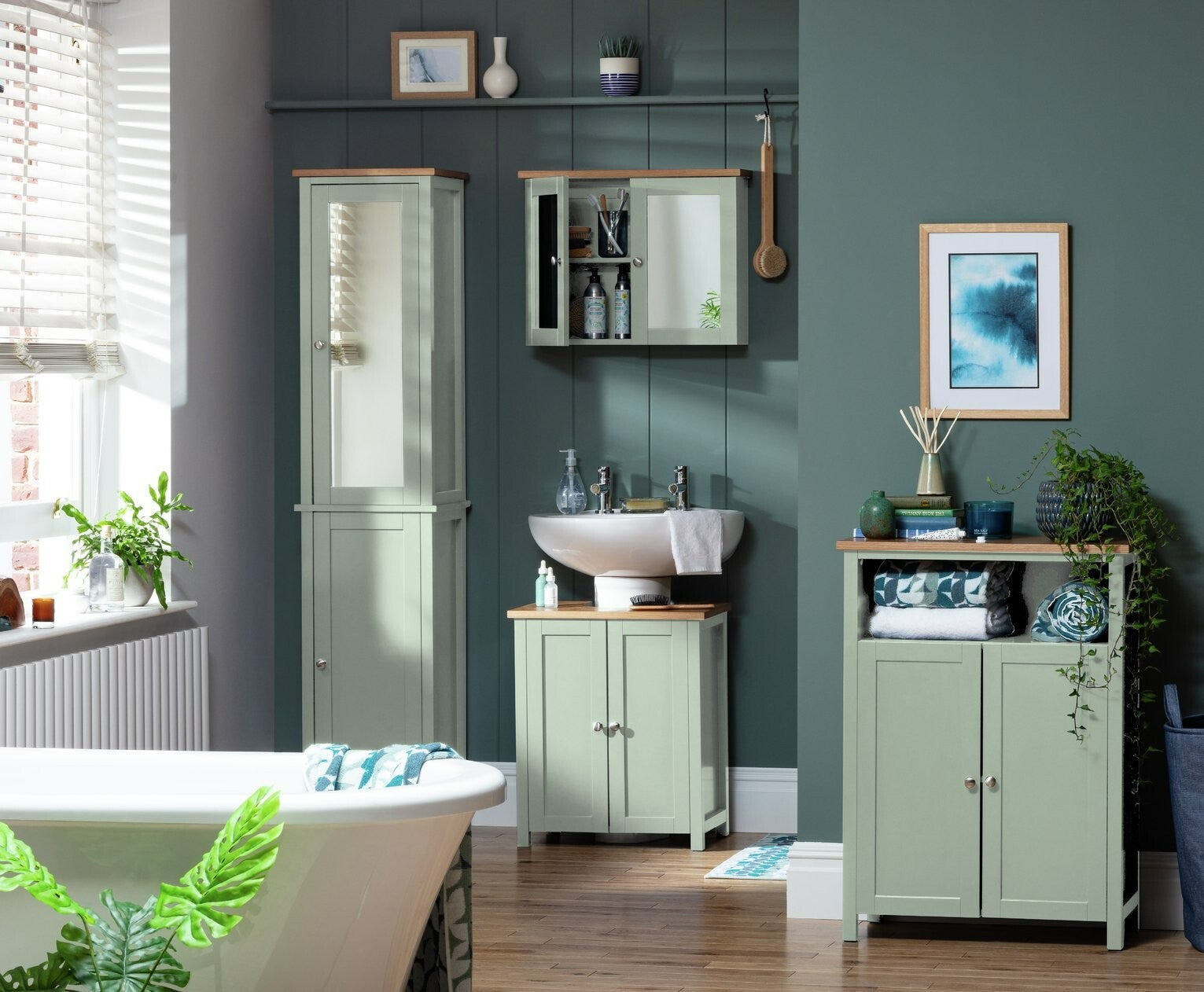 Home Livingston Double Unit - Sage Green