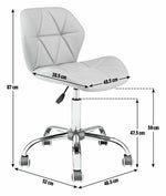 Boutique Faux Leather Office Chair - Pink | Adjustable Desk Chair Home Office