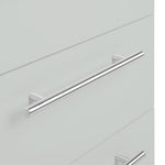 Home Brisbane 3 Drawer Bedside - Grey