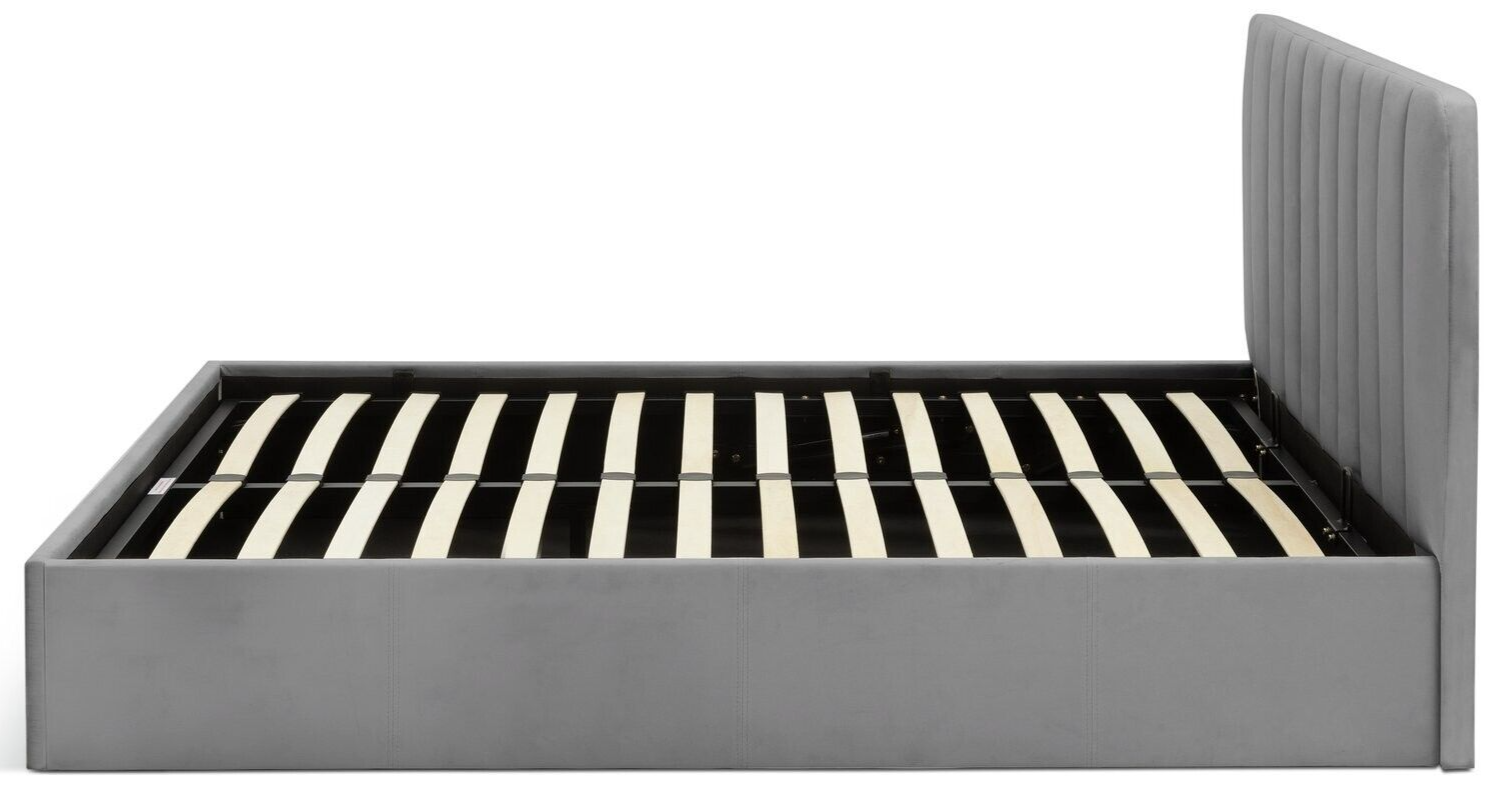 Pandora Kingsize End Lift Ottoman Bed - Grey