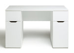 Habitat Pod Double Pedestal Desk - White | Home Office Desk with Storage Drawers