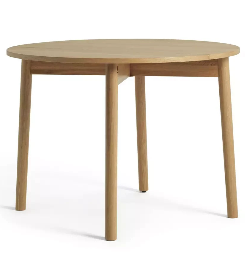 Jessie Wood 4 Seater Folding Table Natural | Compact Folding Dining Table