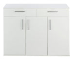 Venetia Large 3 Door 2 Drawer Shoe Cabinet -White