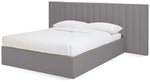 Pandora Hotel Double End Lift Ottoman Bed - Grey | Cozy Bedroom Atmosphere