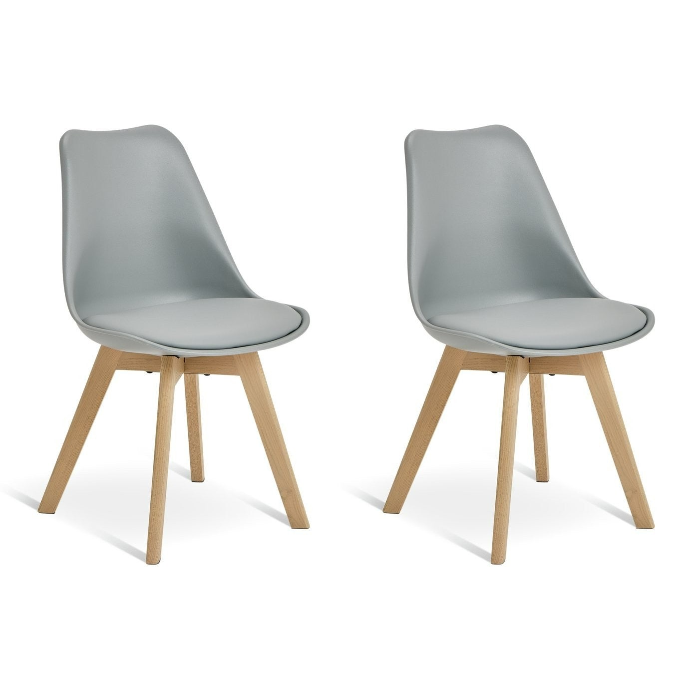 Jerry Pair of Dining Chair - Grey | Modern Mealtime Seating