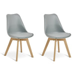 Jerry Pair of Dining Chair - Grey | Modern Mealtime Seating