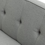 Odeon Fabric 2 Seater Clic Clac Sofa Bed - Grey | Stylish Fold Out Futon Couch