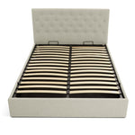 Halstead Small Double End Lift Ottoman Bed - Cream | Practical Lift Access