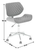 Habitat Sorel Faux Leather Office Chair - Black & Brown | PU leather chair