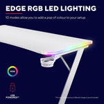 Trust GXT709 Luminus RGB Gaming Desk - White