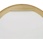 Habitat Patsy Large Round Metal Mirror - Gold